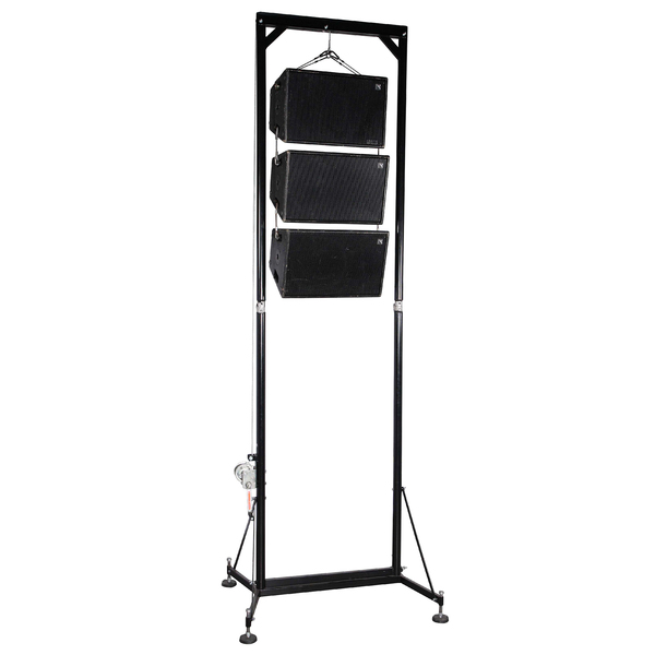 winch-up stand, speaker riser, hire, adelaide, VMB tower lift